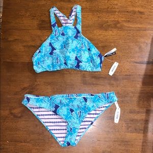 Adore Me 2-piece reversible bikini, halter top
